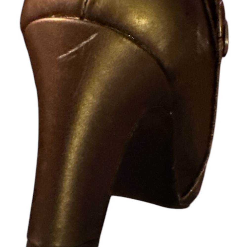 Elegant Brown shimmer Ankle Boots - Picture 3 of 4